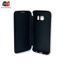 Чехол-книга для Samsung S6 Edge черного цвета, G-Case