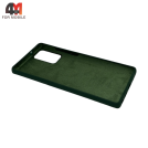 Чехол для Samsung Note 20 Silicone Case, темно-зеленого цвета