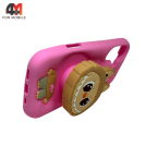 Чехол для Iphone 16 Labubu Popsocket, розового цвета