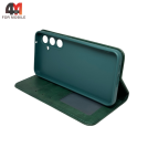 Чехол-книга для Samsung A55 5G в бок, зеленого цвета