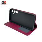 Чехол-книга для Samsung A55 5G в бок, бордового цвета