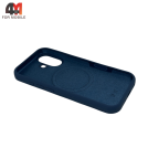 Чехол для Iphone 17 Silicone Case Magnetic, темно-синего цвета