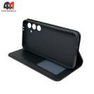 Чехол-книга для Samsung S24 FE в бок, черного цвета