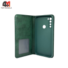 Чехол-книга для Xiaomi Redmi Note 8 в бок, зеленого цвета