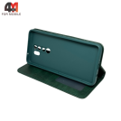 Чехол-книга для Xiaomi Redmi Note 8 Pro в бок, зеленого цвета