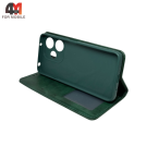 Чехол-книга для Xiaomi Poco M6 4G/Redmi 13 4G в бок, зеленого цвета