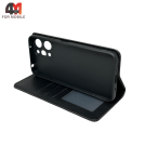 Чехол-книга для Xiaomi Redmi 12 4G в бок, черного цвета