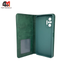 Чехол-книга для Xiaomi Redmi Note 10 pro/Note 10 pro max в бок, зеленого цвета