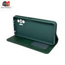 Чехол-книга для Xiaomi Redmi Note 10 pro/Note 10 pro max в бок, зеленого цвета