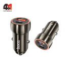 Автомобильное зарядное устройство Hoco, Z46A, 18W, серый, USB/USB-C