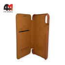 Чехол книга Iphone XR QIN, коричневого цвета, Nillkin