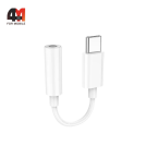 Переходник для наушников Hoco LS35, Type-C to 3.5, белый