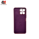Чехол для Honor X8 Silicone Case, цвет марсала