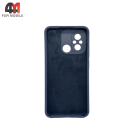 Чехол для Xiaomi Redmi 12C Silicone Case, темно-синего цвета