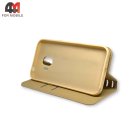 Чехол-книга для Samsung J2 2018/J2 Pro 2018/J250 золотого цвета, New Case