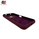 Чехол для Xiaomi Redmi A3 Silicone Case, цвет марсала