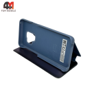 Чехол-книга для Samsung S9 clear view cover, темно-синего цвета