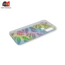 Чехол для Honor 9A силиконовый, хамелеон, перья