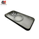 Чехол Iphone 15 Pro матовый с MagSafe, черного цвета, J-Case