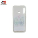 Чехол для Huawei P40 Lite E/Y7P/Honor 9C силиконовый с рисунком, Avocado Love