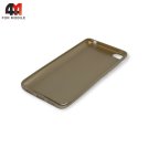 Чехол для Xiaomi Mi 5S силиконовый с логотипом, золотого цвета