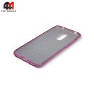 Чехол для Xiaomi Redmi 5 силиконовый с блестками, фиолетового цвета