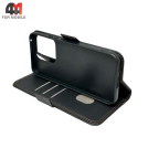 Чехол-книга для Huawei Honor X8C шов, черного цвета, Case