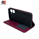 Чехол-книга для Huawei Honor 90 Lite 5G/X50i 5G в бок, бордового цвета