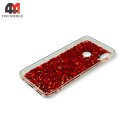 Чехол для Huawei P Smart 2019/Honor 10 Lite силиконовый, глиттер, красного цвета