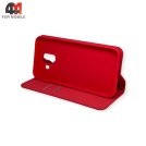 Чехол-книга для Samsung A6 2018/A600 красного цвета, New Case