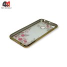 Чехол для Xiaomi Redmi Note 5A Prime силиконовый, стразы, золотого цвета