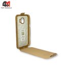 Чехол-книга для Samsung J2 2018/J2 Pro 2018/J250 низ, золотого цвета, Experts