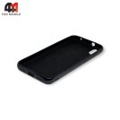 Чехол для Xiaomi Redmi 7A силиконовый, глянцевый с логотипом, черного цвета