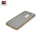 Чехол для Xiaomi Pocophone F1 силиконовый с блестками, золотого цвета