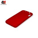 Чехол для Xiaomi Redmi 7A силиконовый, прозрачный красного цвета