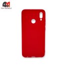 Чехол для Huawei P Smart 2019/Honor 10 Lite силиконовый, матовый, красного цвета