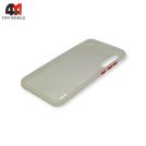 Чехол для Xiaomi Mi A3/Mi CC9e силиконовый, матовый с цветными кнопками, прозрачный