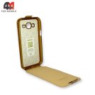 Чехол-книга для Samsung J5/J500/J5 2015 низ, золотого цвета, Experts
