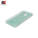Чехол для Xiaomi Redmi 9/Poco M2 силиконовый, глиттер, зеленого цвета