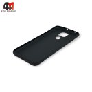 Чехол для Xiaomi Redmi Note 9/Redmi 10X силиконовый, матовый, черного цвета