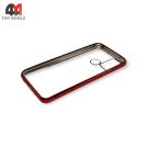 Чехол для Honor 9A силиконовый с красным ободком 
