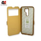 Чехол-книга для Xiaomi Redmi 9/Poco M2 золотого цвета, Experts