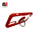 Чехол Iphone 12 Mini пластиковый, ободок с кольцом, красного цвета, Doyers