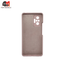 Чехол для Xiaomi Poco M5s/Redmi Note 10 4G/Note 10S Silicone Case, пудрового цвета