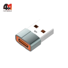 Переходник Profit LC150, Type-C To USB, черный