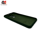 Чехол для Xiaomi Redmi Note 9/Redmi 10X Silicone Case, темно-зеленого цвета