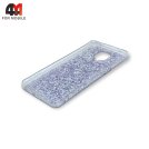 Чехол для Xiaomi Redmi Note 9S/Note 9 Pro/Note 9 Pro Max силиконовый, глиттер, фиолетового цвета