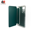 Чехол-книга для Xiaomi Redmi Note 11 4G/Note 11S с усиленными углами, зеленого цвета
