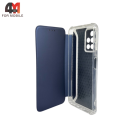 Чехол-книга для Xiaomi Redmi 10 с усиленными углами, темно-синего цвета