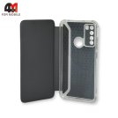 Чехол-книга для Xiaomi Redmi Note 8 с усиленными углами, черного цвета